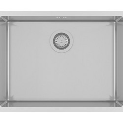 Helika Enna 100L Υποκαθήμενος Νεροχύτης Inox Σατινέ 59x45cm