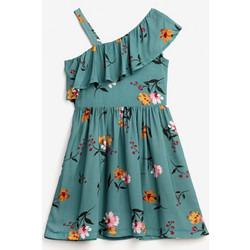 Funky Παιδικό Φόρεμα Floral Πετρόλ 124-529107-1
