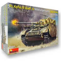MiniArt Pz. Kpfw. IV AusfH Nibelungenwerk Late ProdSept-Oct 1943 Συναρμολογούμενο Πλαστικό Μοντέλο Τανκ 1:35