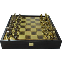 Σπαρτιάτες Σκάκι Κεραμικό Με Πιόνια 34x34cm 13808