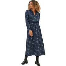Namaste Kassitera Midi Καθημερινό Φόρεμα Navy Μπλε WW0823022