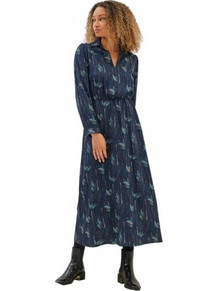Namaste Kassitera Midi Καθημερινό Φόρεμα Navy Μπλε WW0823022