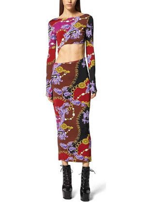 Versace Midi Βραδινό Φόρεμα Πολύχρωμο 75HAO915JS204-G51