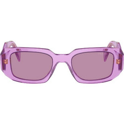 Prada PR17WS 13R07Q49 Γυναικεία Γυαλιά Ηλίου Ορθογώνια Κοκάλινα Ροζ με Ροζ Polarized Φακό