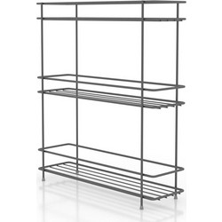 Tekno-tel MG523BL Ραφιέρα Μεταλλική 3 Θέσεων 32.5x8x37.5cm