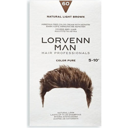 Lorvenn Color Pure 60 Ανδρική Μόνιμη Βαφή Μαλλιών Xωρίς Αμμωνία 40ml