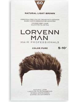 Lorvenn Color Pure 60 Ανδρική Μόνιμη Βαφή Μαλλιών Xωρίς Αμμωνία 40ml