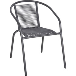 FreeBox Πολυθρόνα Κήπου Rattan Γκρι FB95969.01