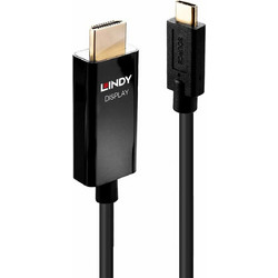 Lindy Καλώδιο HDMI Male to USB-C Male 2m Black