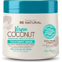 BE Natural Virgin Coconut Μάσκα Μαλλιών για Επανόρθωση για Ταλαιπωρημένα Μαλλιά 350ml