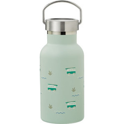 Fresk Surf Boy Παιδικό Παγούρι Θερμός Ανοξείδωτο BPA Free με Καλαμάκι Πράσινο Mint 350ml