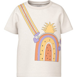 Name It Παιδικό T-Shirt Κοντομάνικο Εκρού 13226048