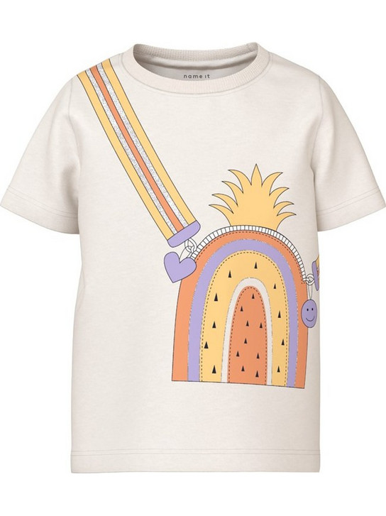 Name It Παιδικό T-Shirt Κοντομάνικο Εκρού 13226048