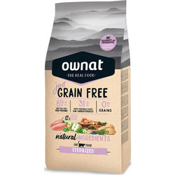 Ownat Just Grain Free Sterilised with Chicken 8kg