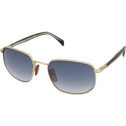 David Beckham DB1143/S RHL/08 Ανδρικά Γυαλιά Ηλίου Τετράγωνα Μεταλλικά Χρυσά με Μπλε Degradee Φακό