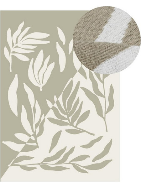 Chic Mic Desert Leaves KCB110 Κουβέρτα Αγκαλιάς Πλεκτή 80x140 Πράσινο Mint