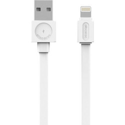 Allocacoc Flat USB-A to Lightning Cable 1.5m White 8719186017857