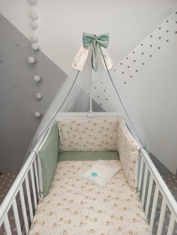 Baby Star Hugs Σετ Κούνιας Beige 10τμχ