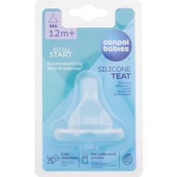 Canpol Βabies Easy Start Θηλή Σιλικόνης για Μπιμπερό 12m+ Γρήγορης Ροής 1τμχ