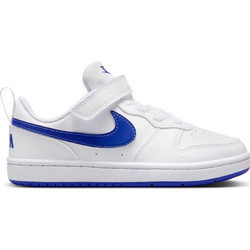 Nike Court Borough Παιδικά Sneakers Λευκά Royal Blue DV5457-110