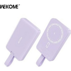 wekome WP-47 841268887997300 Wireless Magsafe Power Bank 10000mAh 20W με 2 Θύρες USB-C Purple