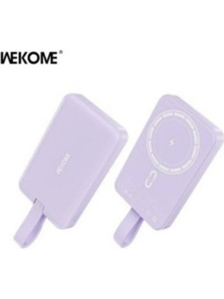 wekome WP-47 841268887997300 Wireless Magsafe Power Bank 10000mAh 20W με 2 Θύρες USB-C Purple