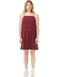 Lacoste Mini Καλοκαιρινό Καθημερινό Φόρεμα Κόκκινο EF6965-IKL