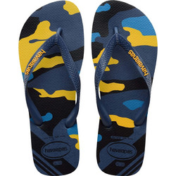 Havaianas Top Camu Ανδρικές Σαγιονάρες Αντιολισθητικές Navy Μπλε 4141398-0089