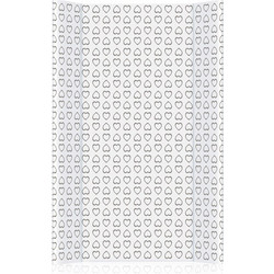Lorelli Hearts Σκληρή Αλλαξιέρα Μωρού Πλαστική 70x50cm Λευκή Γκρι