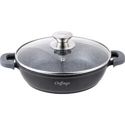 Cheffinger CF-SC28 Κατσαρόλα Πλακερό Αλουμινίου Αντικολλητική Επίστρωση 28cm 3.6lt