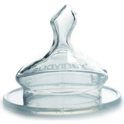 Suavinex Anatomica Θηλή Σιλικόνης για Μπιμπερό 6m+ Γρήγορης Ροής 2τμχ BR78429