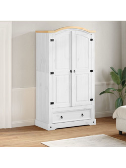 vidaXL Δίφυλλη Ντουλάπα Ρούχων Corona Πεύκο 102x52x186cm 4012157
