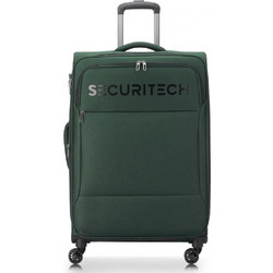 Delsey 400382103 Βαλίτσα Μεγάλη 76x49.5x33cm με 4 Ρόδες Πράσινη