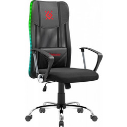 Defender Totem Καρέκλα Gaming Δερματίνης με RGB Μαύρη 64335