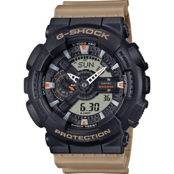 Casio G-Shock Ανδρικό Ρολόι Χρονογράφος με Μπεζ Καουτσούκ Λουράκι GA-110TU-1A5ER