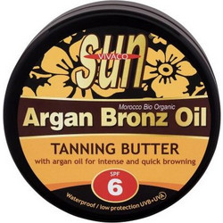 Vivaco Argan Bronz Oil Αδιάβροχο Butter Μαυρίσματος Σώματος SPF6 200ml