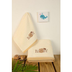 Dimcol Baby Bear 164 Σετ Βρεφικές Πετσέτες 2τμχ 400gr/m²