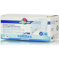 Master Aid Rollflex Aqua Stop Διάφανη Αδιάβροχη Επιδεσμική Ταινία 2cm x 10m