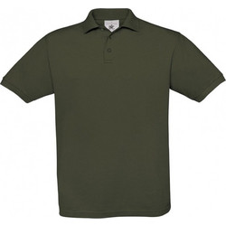 B&C Collection Ανδρική Μπλούζα Polo Κοντομάνικη Χακί PU409