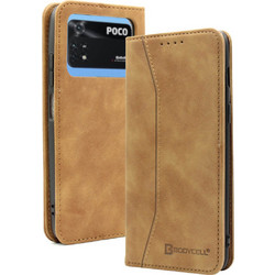 Bodycell Pu Leather Book Brown (Xiaomi Poco M4 Pro)