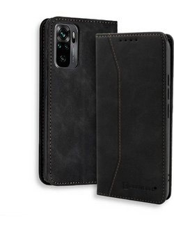 Bodycell Pu Leather Book Black (Xiaomi Redmi Note 10 / 10s)