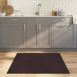 vidaXL Χαλί Τετράγωνο Καλοκαιρινό Baboo 100x100cm 376941 Σκούρο Καφέ