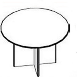 Mio Mio Γραφείο Συνεδριάσεων Γυάλινο 110x110x75cm 01-00-2032
