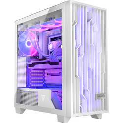 Modecom Volcano Perun Apex White Gaming Midi Tower Κουτί Υπολογιστή RGB με Πλαϊνό Παράθυρο