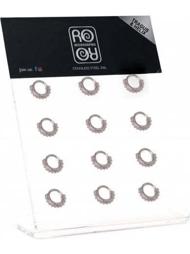 RO Accessories Γυναικείο Σκουλαρίκι Cuff από Ατσάλι Ασημί TR215819