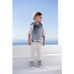 Stova Bambini Βαπτιστικό Κοστούμι με Παντελόνι Πουκάμισο & Γιλέκο 6τμχ SS22-B9