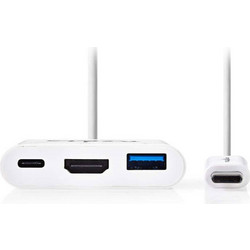 Nedis CCGP64765WT02 USB-C Docking Station με HDMI 4K PD