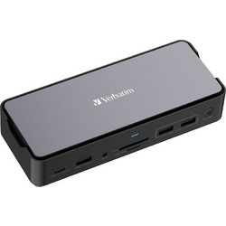 Verbatim CDS-15S USB-C Docking Station με HDMI 4K PD Ethernet και Σύνδεση 3 Oθονών
