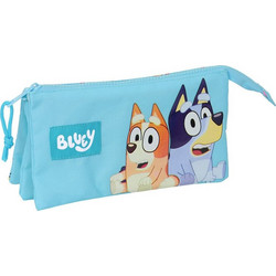 Safta Bluey Κασετίνα με 3 Θήκες Γαλάζια 812433744