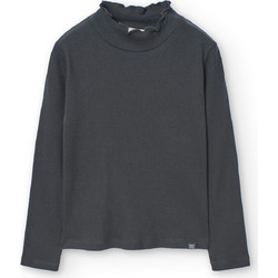 Boboli Παιδικό T-Shirt Μακρυμάνικο Ανθρακί 499013-8116